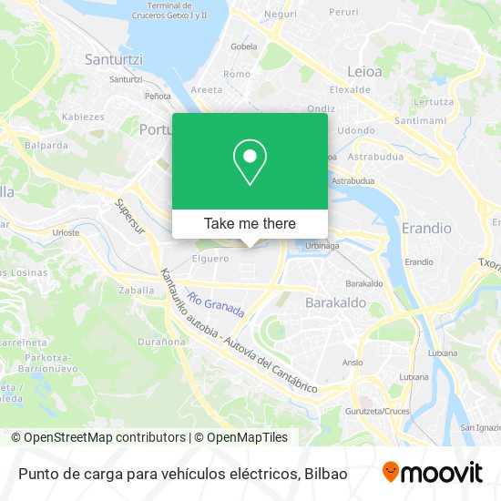 Punto de carga para vehículos eléctricos map