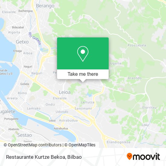 Restaurante Kurtze Bekoa map