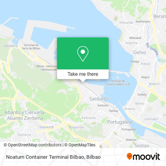 Noatum Container Terminal Bilbao map