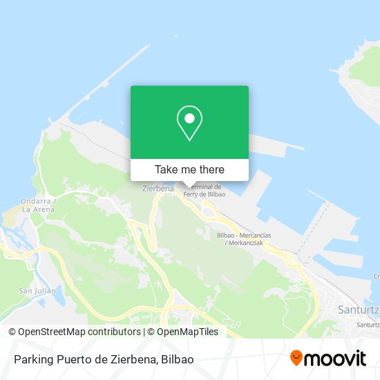 Parking Puerto de Zierbena map