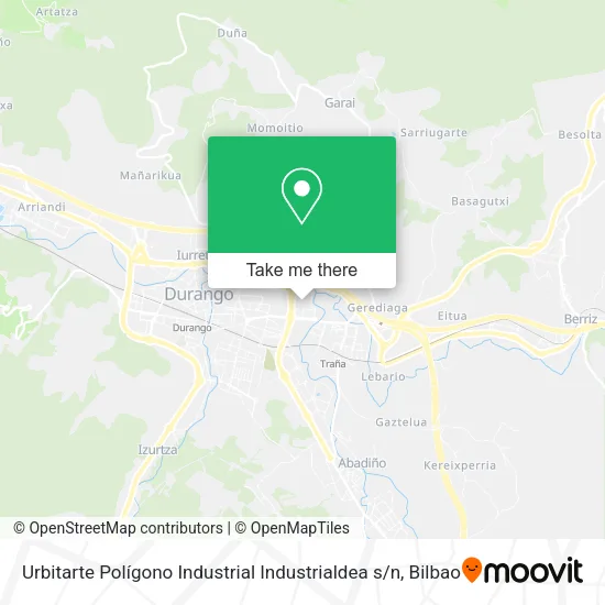 Urbitarte Polígono Industrial Industrialdea s / n map