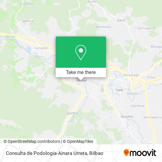 mapa Consulta de Podología-Ainara Urreta