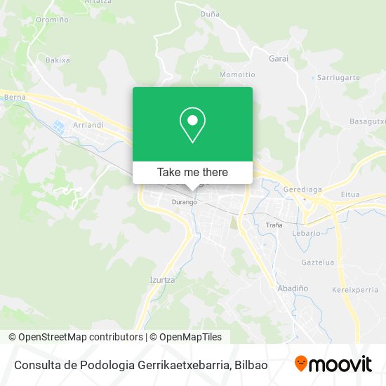 Consulta de Podologia Gerrikaetxebarria map