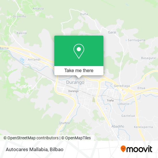 Autocares Mallabia map