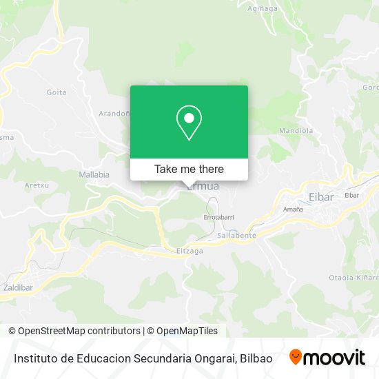 Instituto de Educacion Secundaria Ongarai map