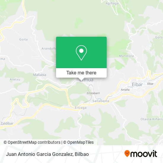 Juan Antonio Garcia Gonzalez map