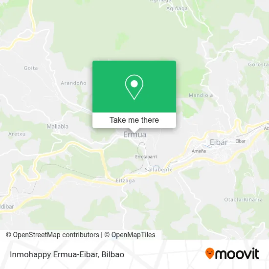 Inmohappy Ermua-Eibar map