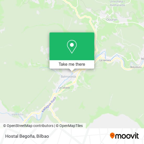 mapa Hostal Begoña