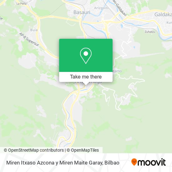 Miren Itxaso Azcona y Miren Maite Garay map