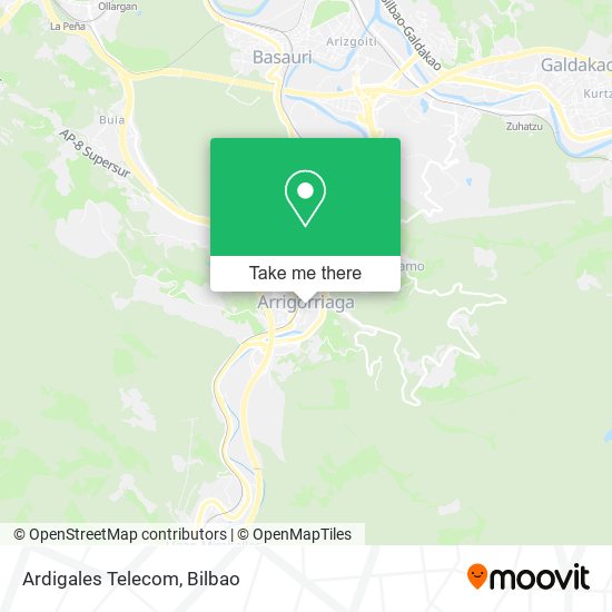 Ardigales Telecom map