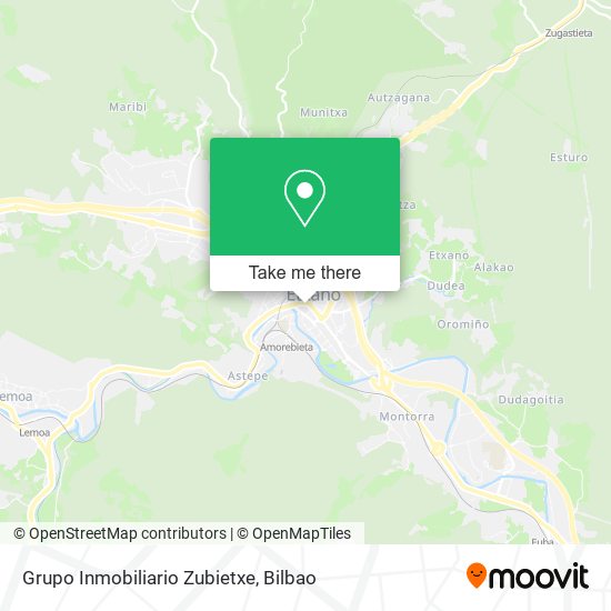 Grupo Inmobiliario Zubietxe map