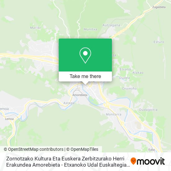 Zornotzako Kultura Eta Euskera Zerbitzurako Herri Erakundea Amorebieta - Etxanoko Udal Euskaltegia map