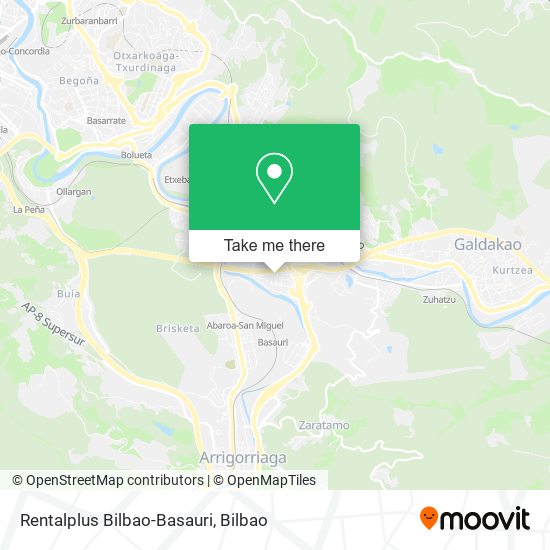 mapa Rentalplus Bilbao-Basauri