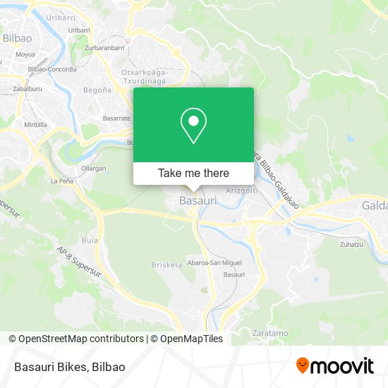 Basauri Bikes map