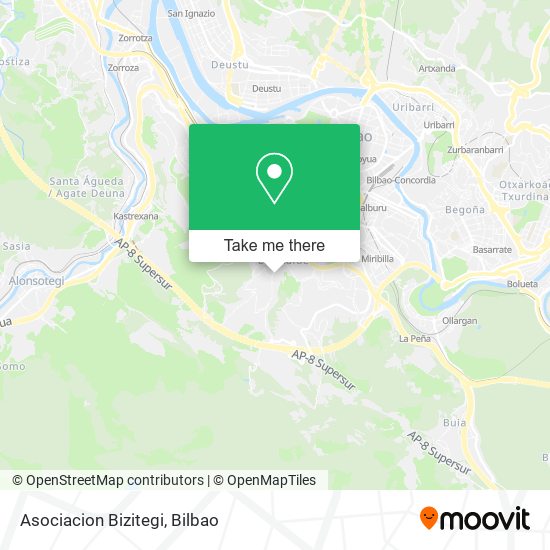 Asociacion Bizitegi map