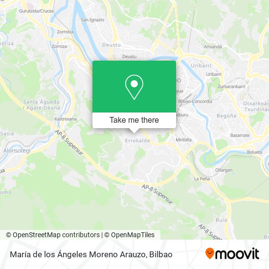 mapa María de los Ángeles Moreno Arauzo