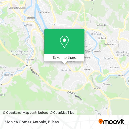 Monica Gomez Antonio map