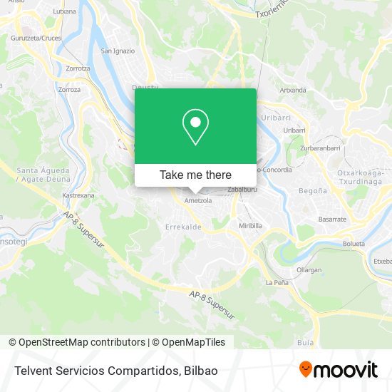 Telvent Servicios Compartidos map
