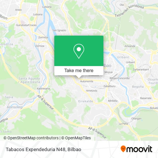 Tabacos Expendeduria N48 map