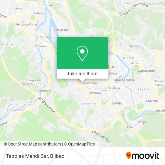 Tabolas Mendi Bar map