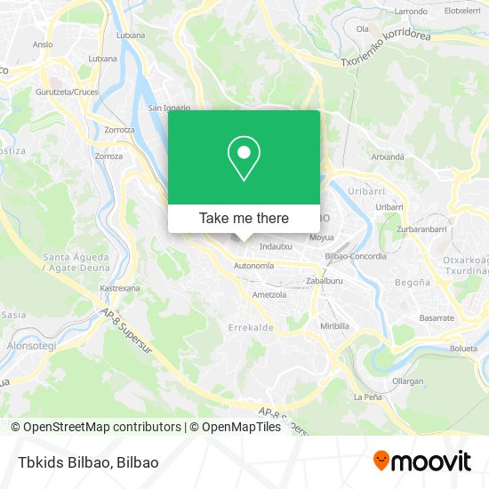 Tbkids Bilbao map