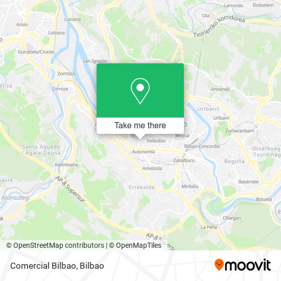 Comercial Bilbao map
