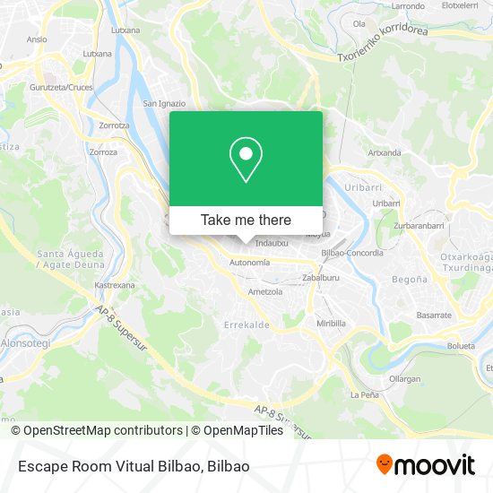 Escape Room Vitual Bilbao map