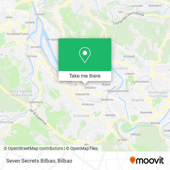 Seven Secrets Bilbao map