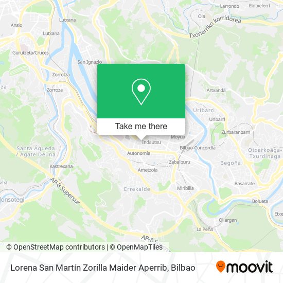 Lorena San Martín Zorilla Maider Aperrib map