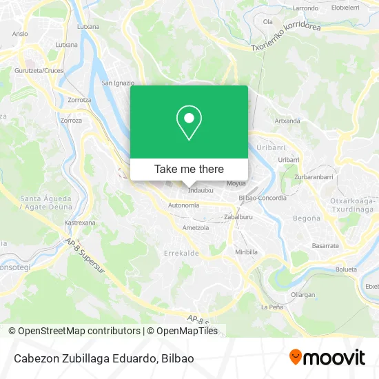 Cabezon Zubillaga Eduardo map