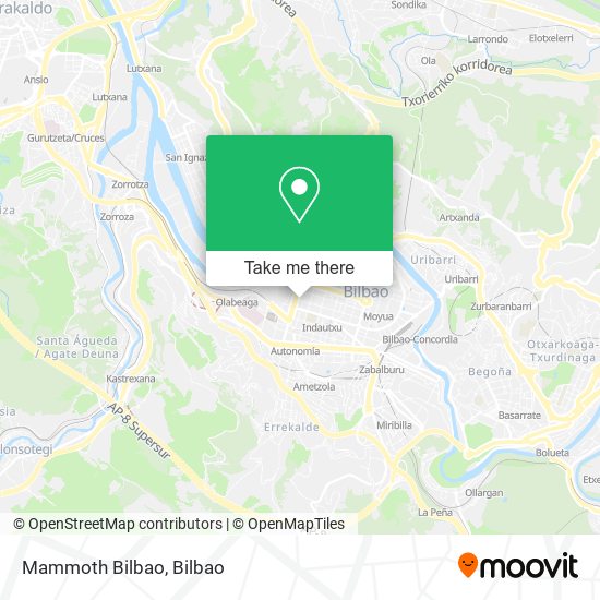 Mammoth Bilbao map