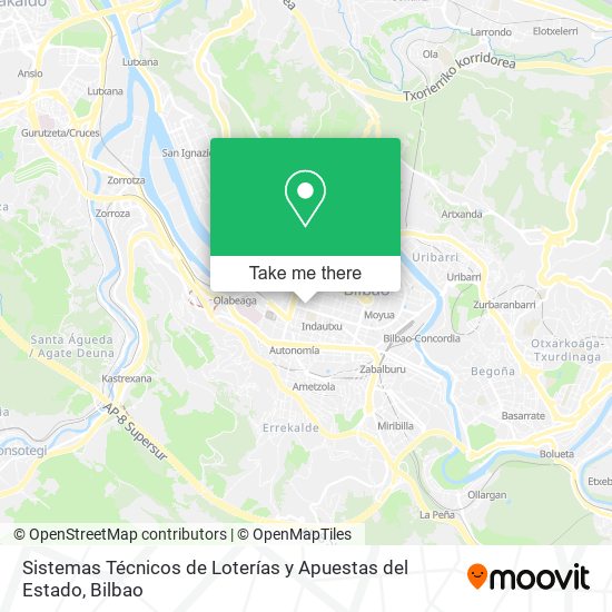 Sistemas Técnicos de Loterías y Apuestas del Estado map