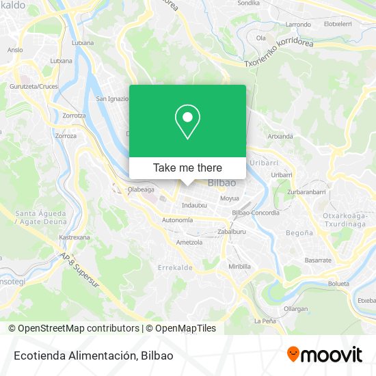 Ecotienda Alimentación map