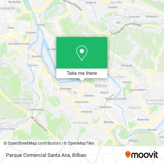 Parque Comercial Santa Ana map