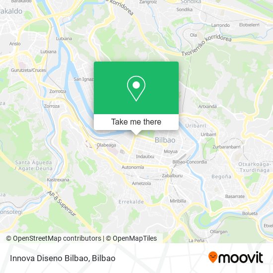 mapa Innova Diseno Bilbao