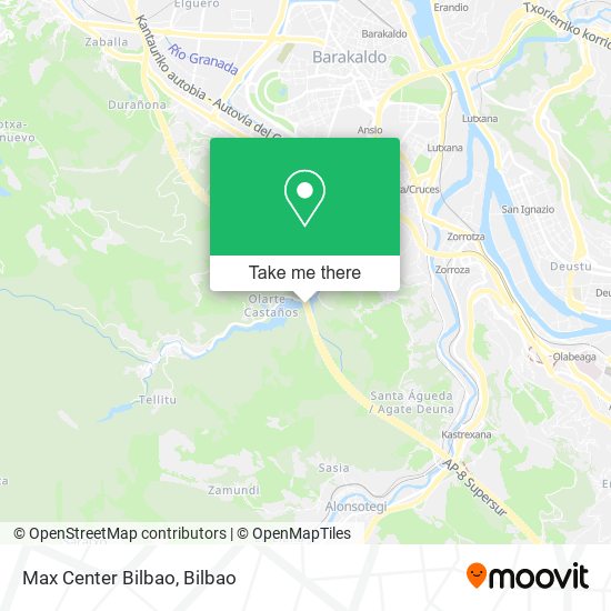 Max Center Bilbao map