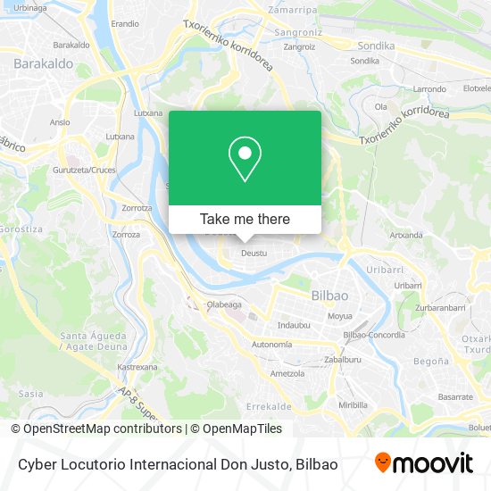 Cyber Locutorio Internacional Don Justo map