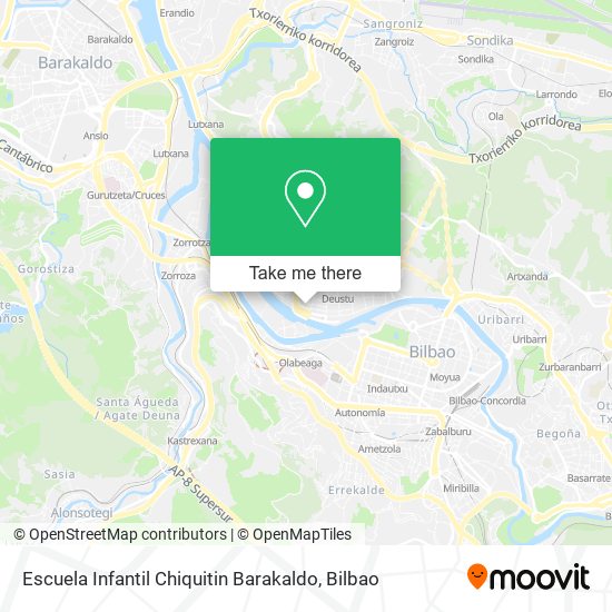 Escuela Infantil Chiquitin Barakaldo map