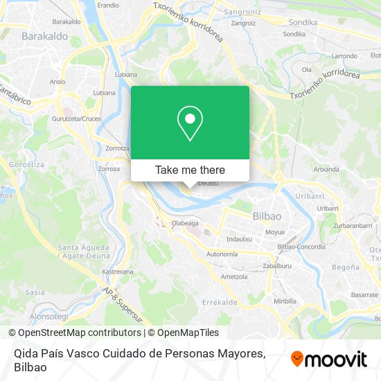 Qida País Vasco Cuidado de Personas Mayores map