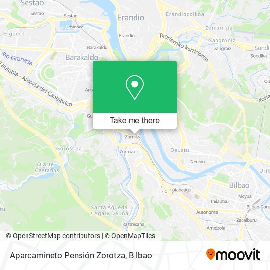 Aparcamineto Pensión Zorotza map