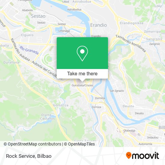 Rock Service map