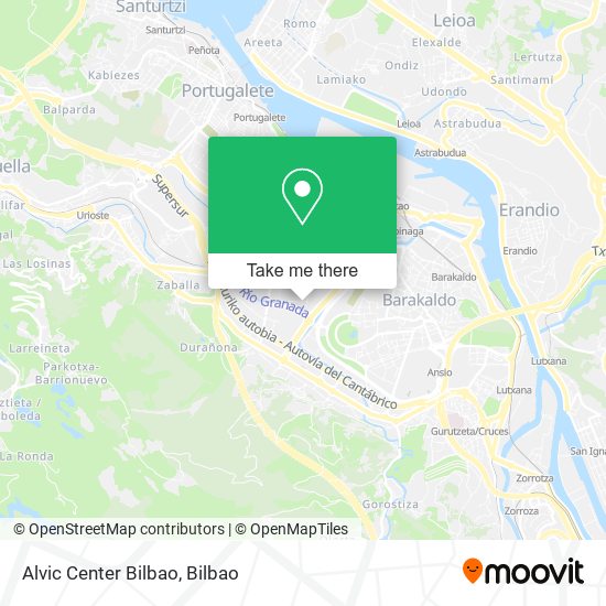 Alvic Center Bilbao map