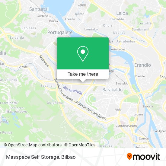 Masspace Self Storage map