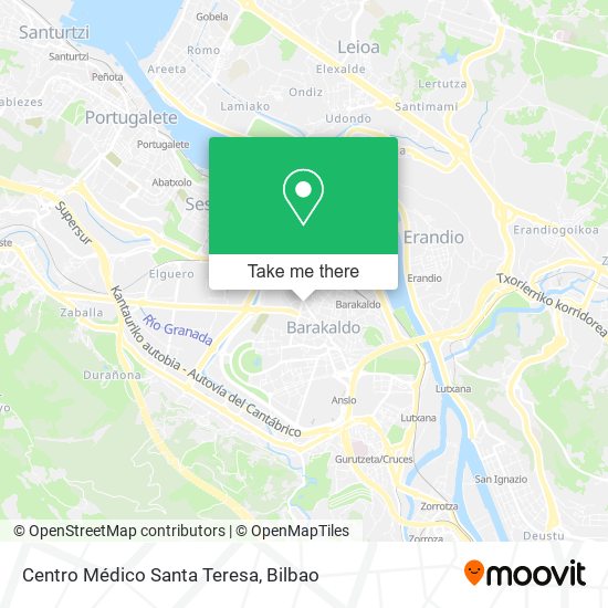 mapa Centro Médico Santa Teresa