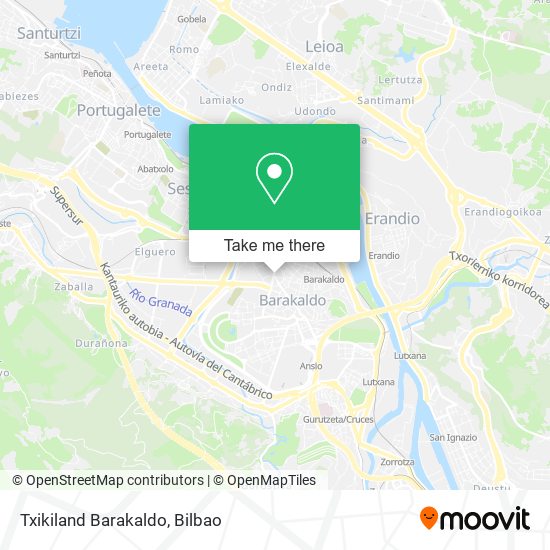 mapa Txikiland Barakaldo