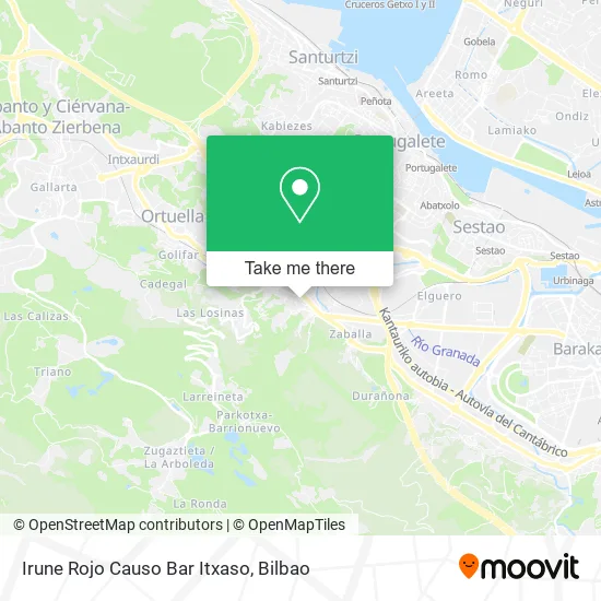 Irune Rojo Causo Bar Itxaso map