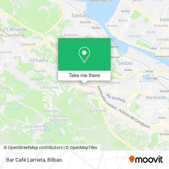 mapa Bar Café Larrieta