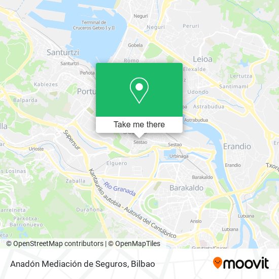 Anadón Mediación de Seguros map