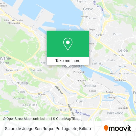 Salon de Juego San Roque Portugalete map