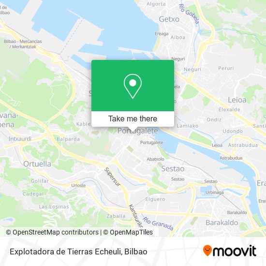 Explotadora de Tierras Echeuli map